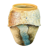 Layered Ceramic Studio Pottery Vessel