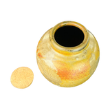 Green Drip Glaze Cork Top Vessel