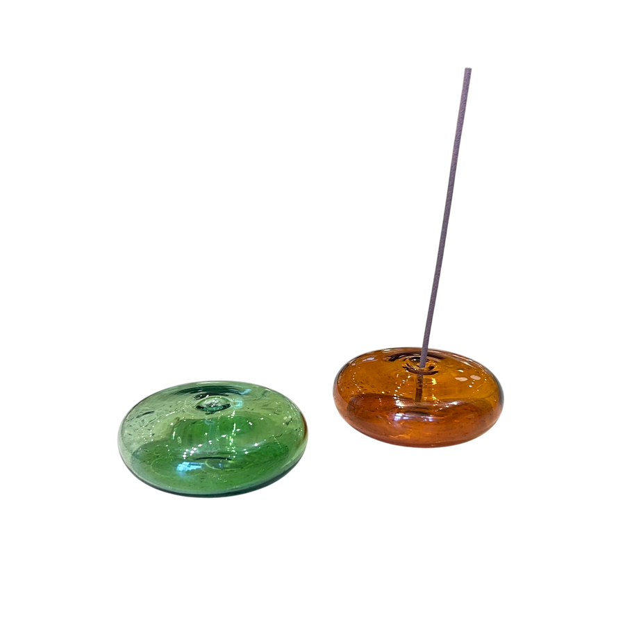 Gentle Habits US - Gentle Habits Glass Incense Holder - Green