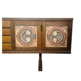 Mid Century Tile Accent Danish Sideboard by Poul Poulsen for Gangso Møbler, 1970s