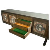 Mid Century Tile Accent Danish Sideboard by Poul Poulsen for Gangso Møbler, 1970s