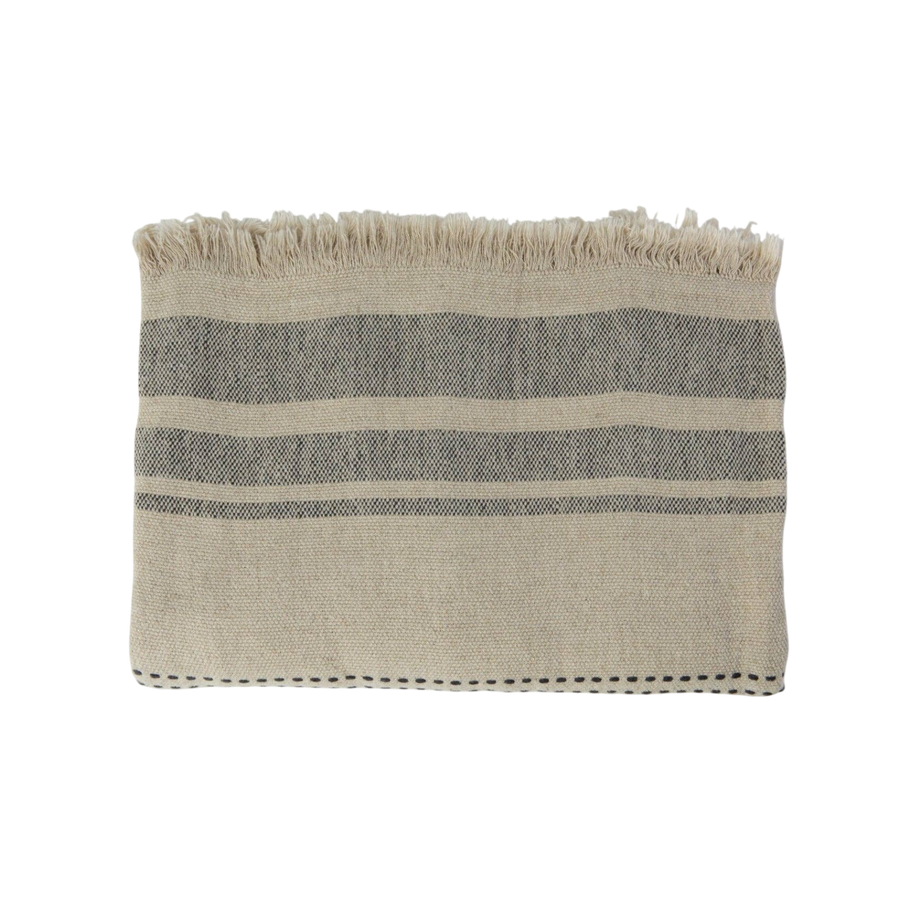 The Aras Linen Throw Blanket: