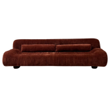 Italian Channel Tufted Mauve Velvet Sofa