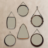 Collection of Vintage French Wood Frame Mirrors