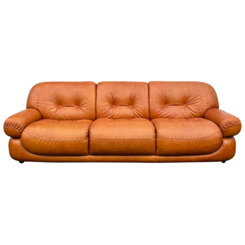 Cognac 'Sapporo' Sofa by Mobil Girgi
