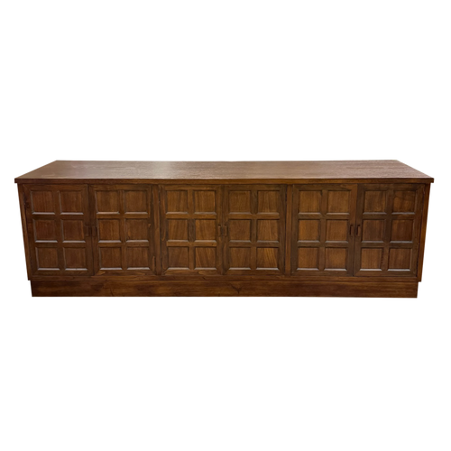 Walnut Panel Front Sideboard, France, 1970s