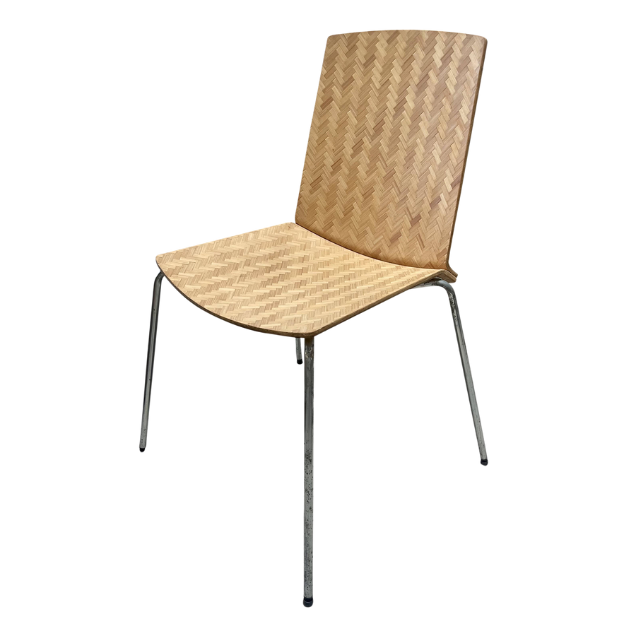 Set of 7 Woven Stacking Chairs
