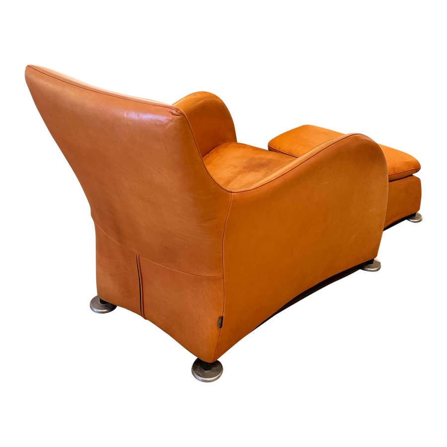 Gerard Van Den Berg for Montis Leather Lounge + Ottoman