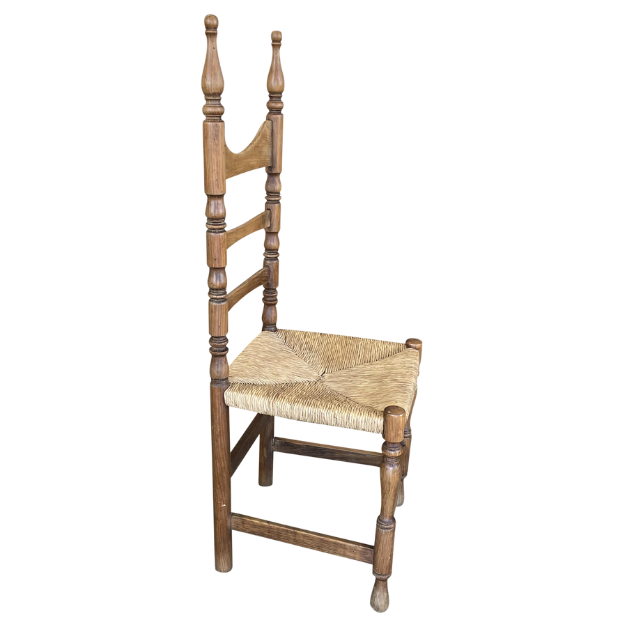 Set of 6 Ladder Back Caned Chairs