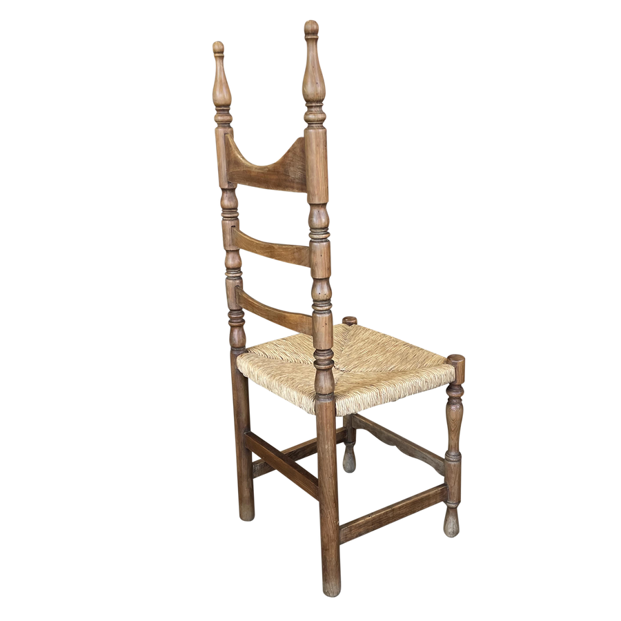 Set of 6 Ladder Back Caned Chairs