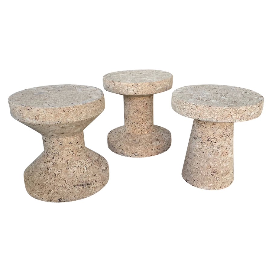 Set of 3 Cork Sculptures