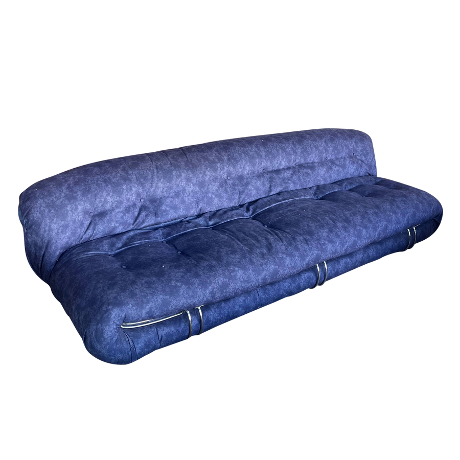 Blue Soriana Sofa By Tobia Scarpa for Cassina