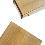 Pair of Blond Lacquered Wood Nightstands