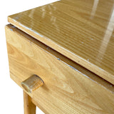 Pair of Blond Lacquered Wood Nightstands