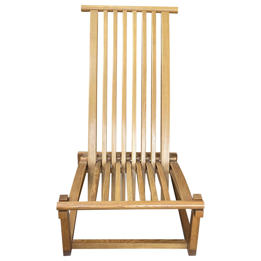 Slatted Wood Lounger