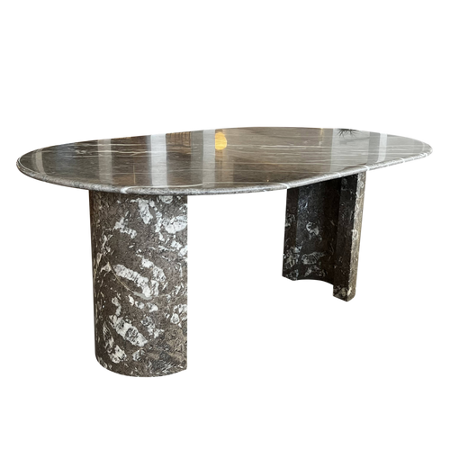 Italian Marble Rounded Dining Table